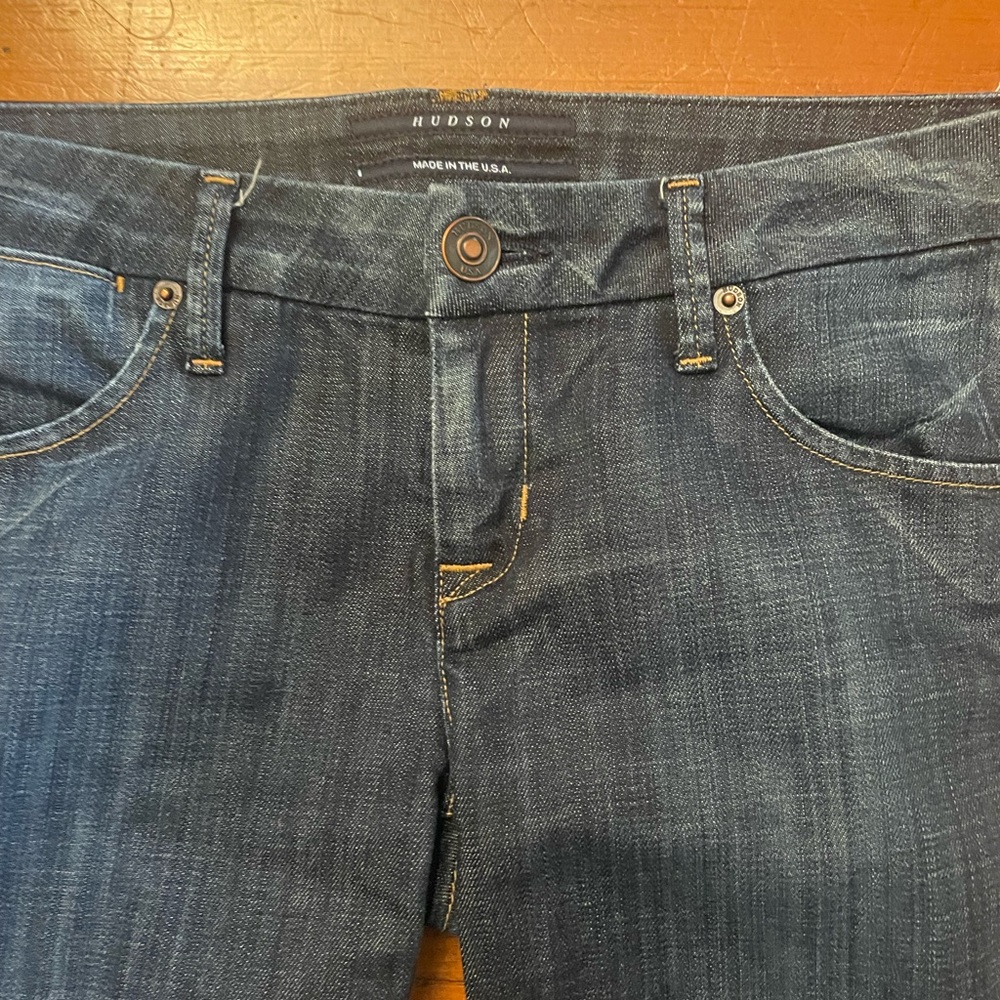 Hudson Jeans Dark Blue Mid-Rise Skinny Jeans Size 27 - Picture 4 of 15
